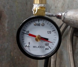 End pressure: 35 psi