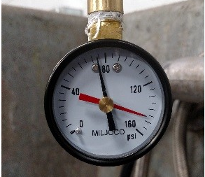 Starting pressure: 75 psi