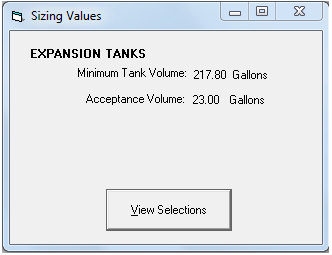 Required acceptance is 23 and tank is 218 gallons