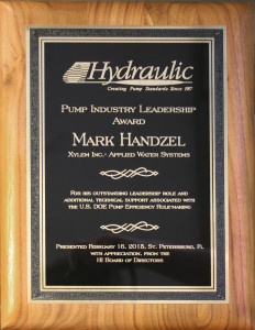 Mark Handzel Pump Industry Leadership Award