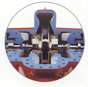 Cutaway Impeller Internally and Externally Flushed Mechanical Seals