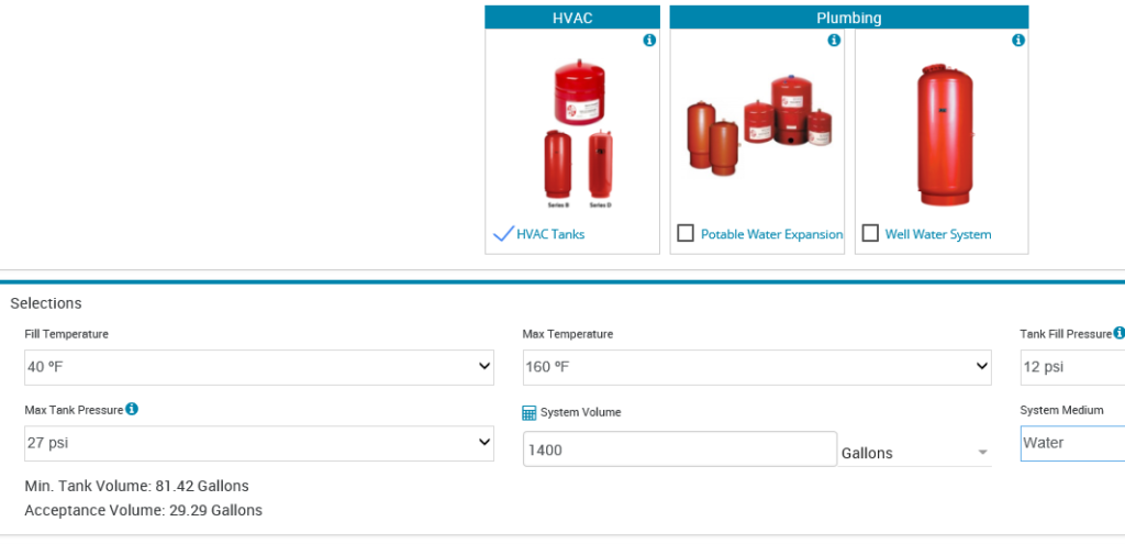 Expansion & Compression Tanks in Hydronic Systems: Acceptance Volume
