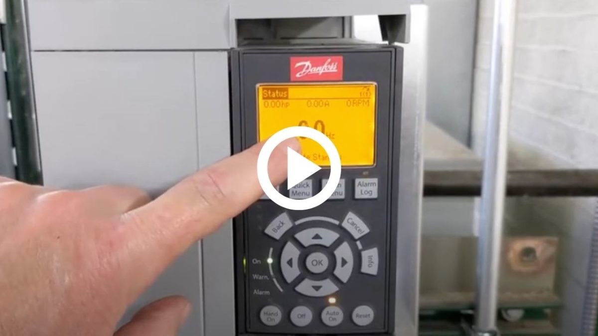 Video - Danfoss VFD High Speed Setting