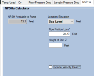 NPSHa Calculator