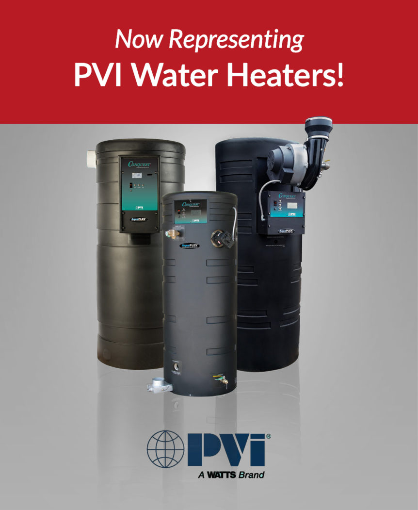 R.L. Deppmann Company Now Represents PVI Water Heaters