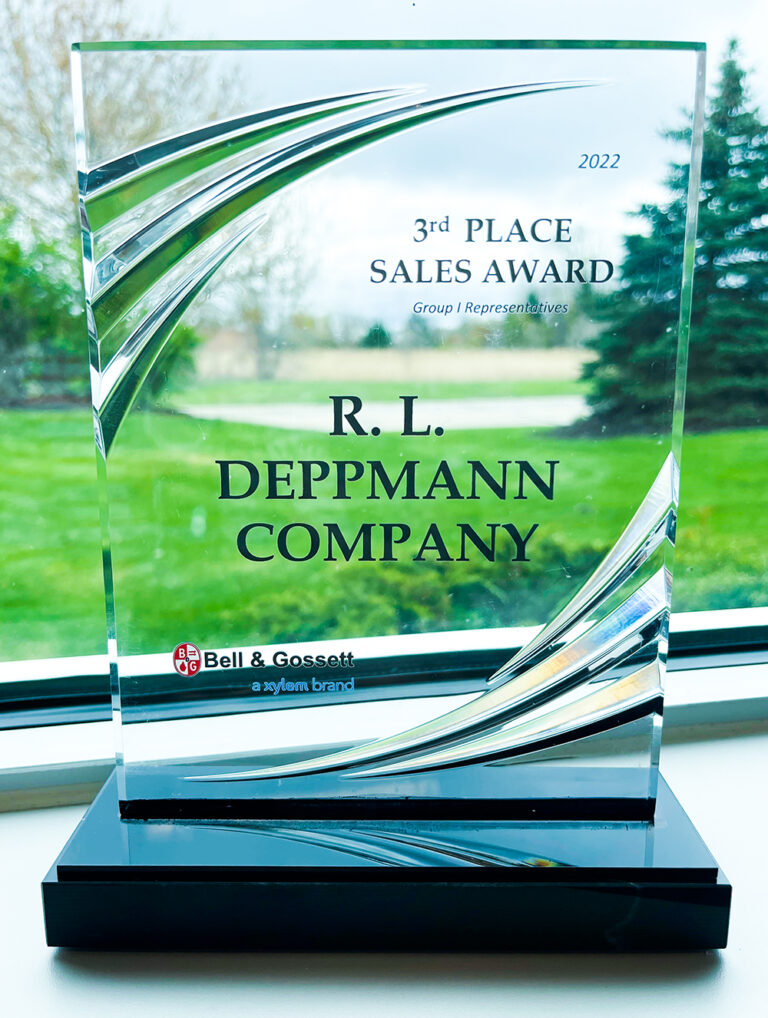 R.L. Deppmann Company Wins 2022 Bell & Gossett Sales Award