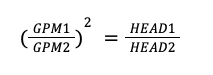 GPM1/GMP2 squared equals Head1/Head2